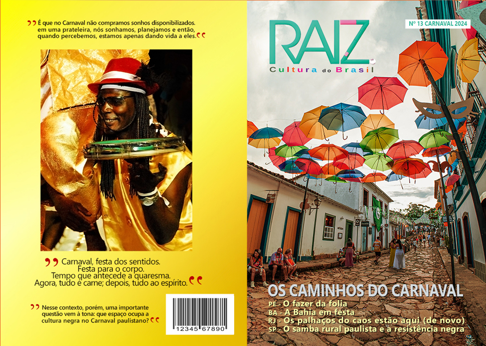 Capa da Revista Raiz 13 - Os caminhos do carnaval