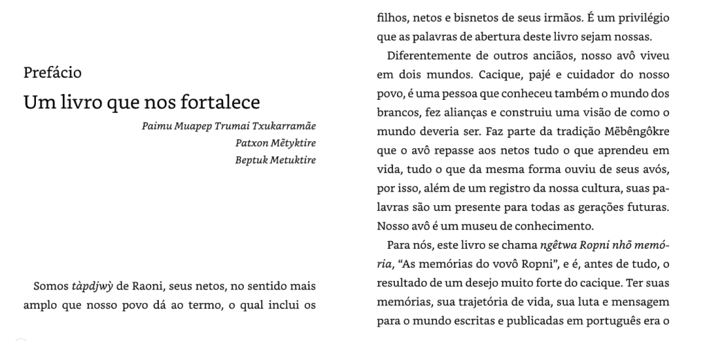 Raoni - Memórias do Cacique