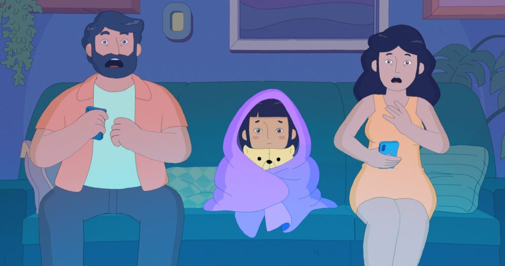 Cena da animação Medo Monstro