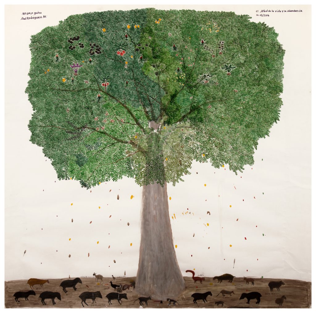 Abel Rodríguez, El árbol de vida y la abundancia, 2016. Coleção particular
