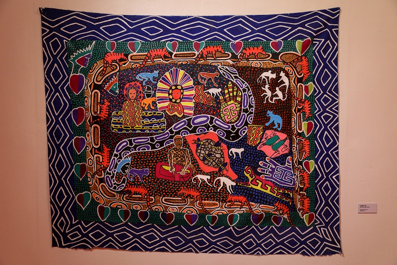 Acelino Tu Txa - Acrílica sobre tela - 160x160cm. Crédito - Divulgação - MAHKU