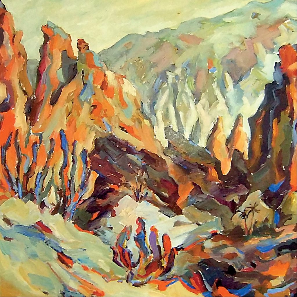 Serra da Capivara - 80x80 - Acrilico sobre tela - 1999