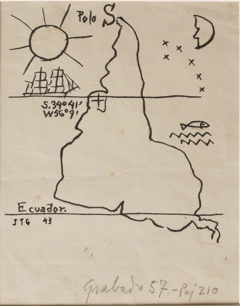Mapa Invertido - Joaquín Torres García - 150 anos - divulgação