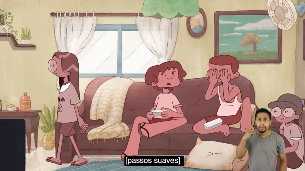 Cena da animação Medo de cachorro - 2ª Mostra Animaria - divulgação