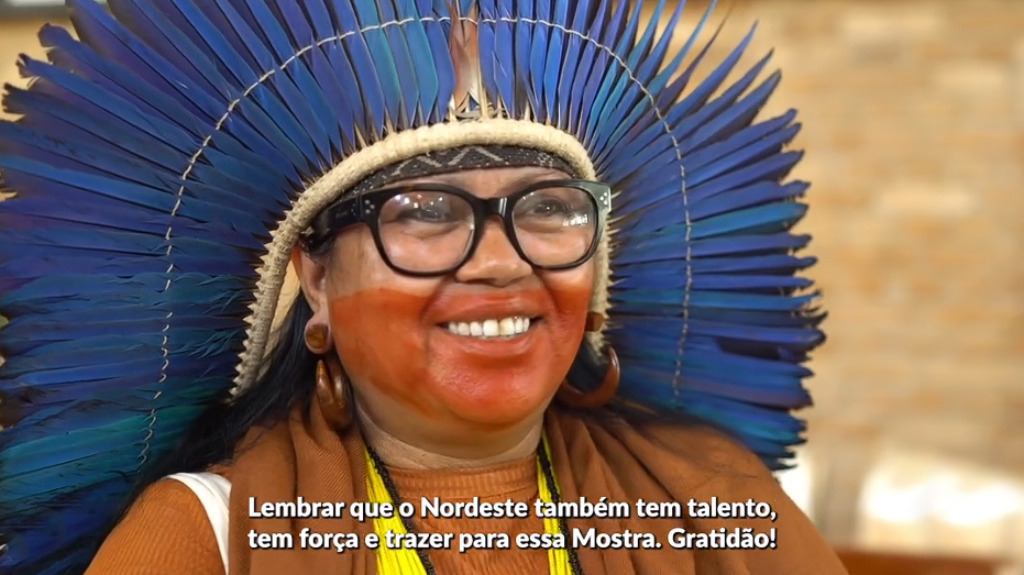 Nádia Tupinambá em edição anterior da Mostra - reprodução