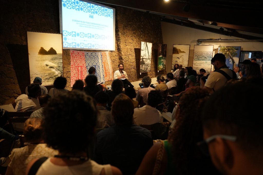 Noronha2B Márcio Tavares, secretário executivo do MinC e Joelma Gonzaga, secretária do Audiovisual do MinC - crédito Mariano Correa