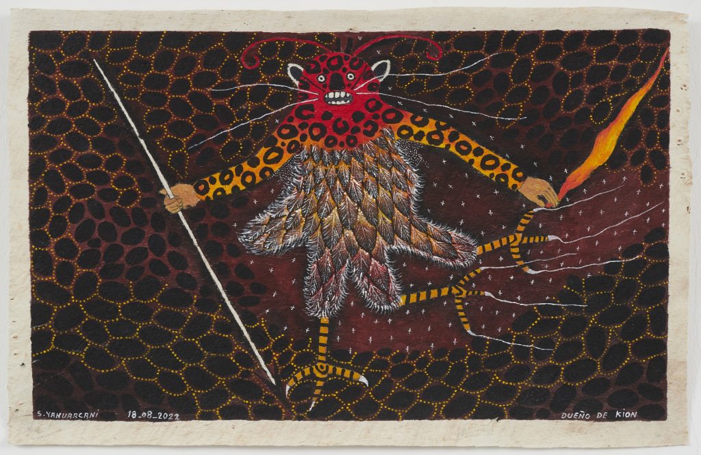 Santiago-Yahuarcani-Dueno-de-kion-2022.-Cortesia-do-artista-e-Courtesy-of-the-artist-and-Crisis-Galeria-Lima-e-and-Madri