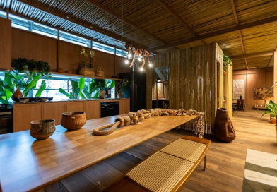 Interior do Pavilhão Casa Empate. Foto: Tatiana Angotti