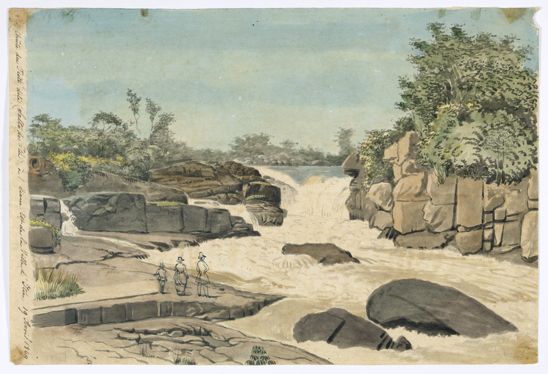 FLORENCE, Hercule
Chûte du Tiéte, dite (Salto de Itú), à 1 lieue Est de la Ville d'Itú 1849
Coleção Cyrillo Hercules Florence / Instituto Moreira Salles
