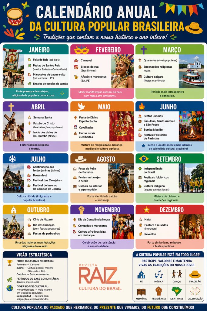 Calendário síntese da cultura popular e tradicional brasileira - REVISTA RAIZ