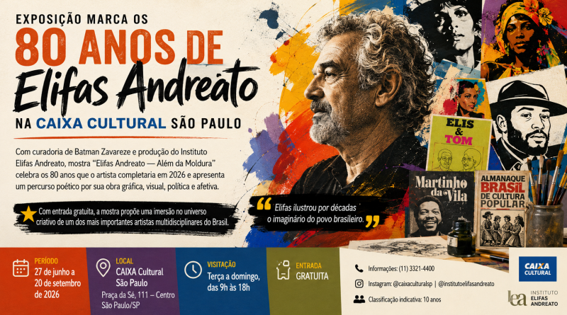 80 anos de Elifas Andreato na CAIXA Cultural São Paulo