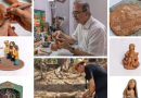 As imagens mostram etapas da modelagem e do desenho sobre placa de barro / Fotos: Ricardo Matsukawa e equipe, além de acervo pessoal