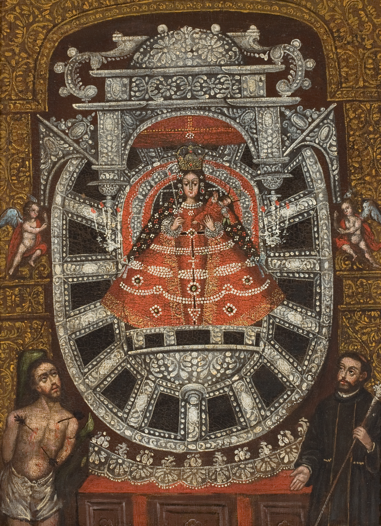 Autoria desconhecida (escola-Cusquenha) - Virgem de Copacabana, - 1730-50