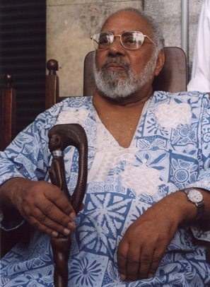 Abdias Nascimento aos 90 anos, 2004_Foto Ierê Ferreira_Fonte Acervo Abdias Nascimento IPEAFRO