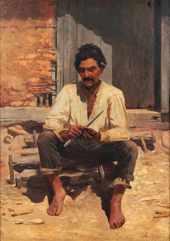 Caipira picando fumo, de 1893 – Credito de Isabella Matheus – Pinacoteca de São Paulo