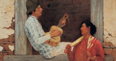 O Violeiro, feita por Almeida Júnio em 1889 integra exposição Caipiras na Pinacoteca de Piracicaba – Isabella Matheus – Pinacoteca de São Paulo