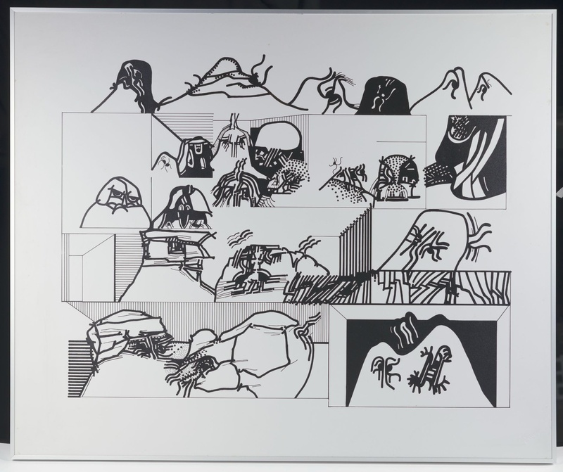 Memórias n. 7, 1984. Tinta offset sobre chapa de alumínio, impressa em 2018. Coleção Beatrix Overmeer